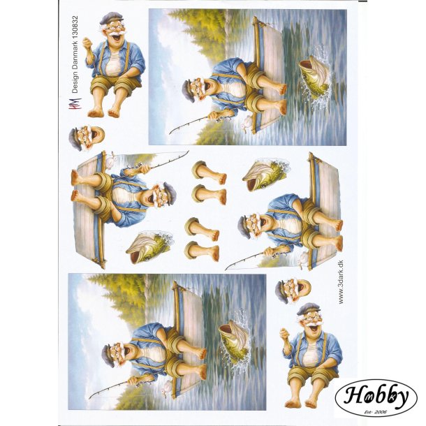 �ldre mand der fisker