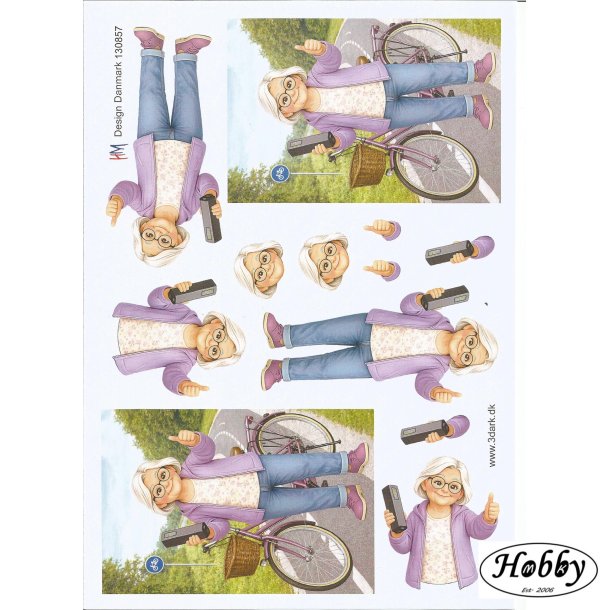 �ldre Dame p� elcykel