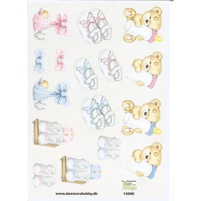 Sm� bamser dreng/pige med flasker