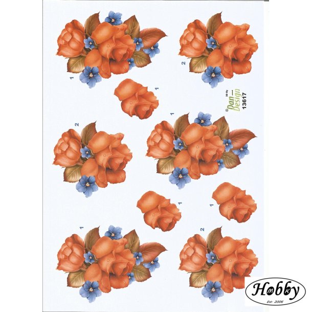 Orange blomster