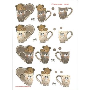 Sjov kop med bamse og hjerte