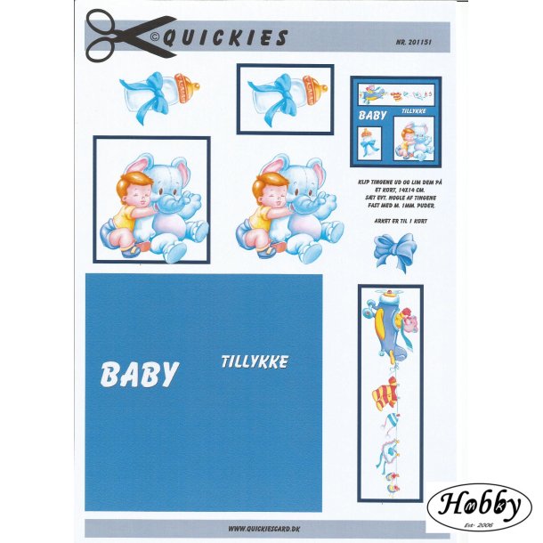 baby dreng med elefant