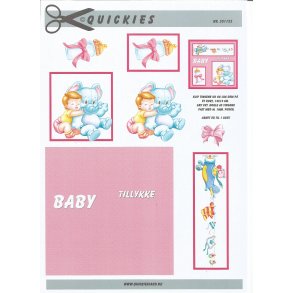 Baby pige med elefant