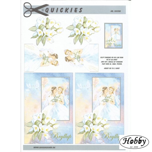 Brudepar to piger aflangt