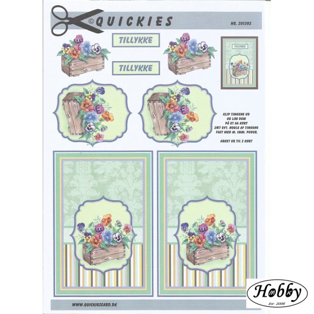 Blomsterkasse med blomster