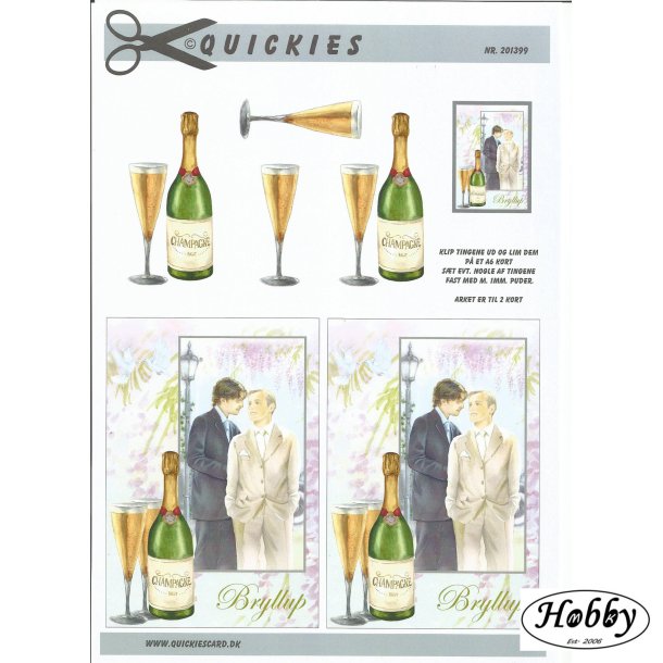 Brudepar to drenge stort