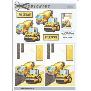 Beton vogn og damptromle