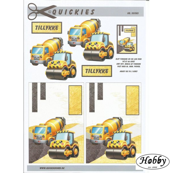 Beton vogn og damptromle