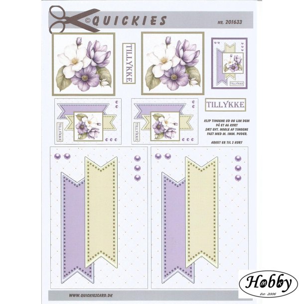 Blomster Buket Quickies card