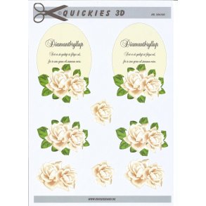 Cremet rose med tekst Diamantbryllup
