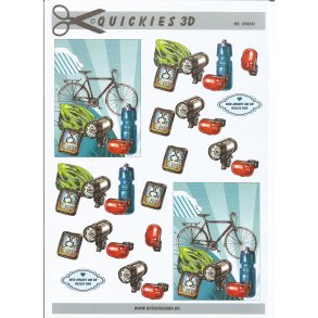 Drengecykel med udstyr