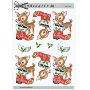 Bambi unge med julestvle