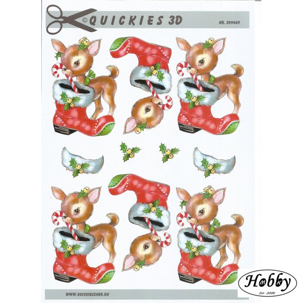 Bambi unge med julestvle