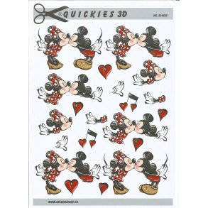 Mickey & Minni der kysser