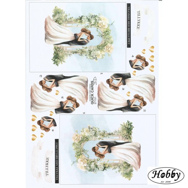 Quick cards Brudepar