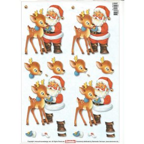 Julemand med rensdyr