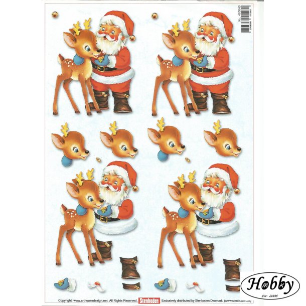 Julemand med rensdyr