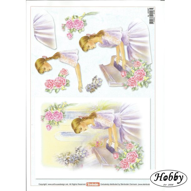 Konfirmandinde som spiller