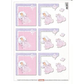 Baby med  lyser�d d�bskjole