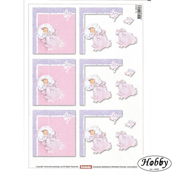 Baby med  lyser�d d�bskjole