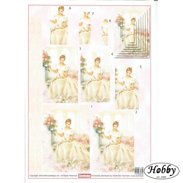 Konfirmandinde med blomster