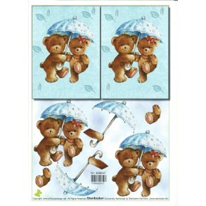 Bamser m/ lysebl� parably