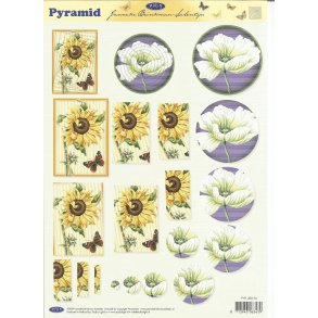 Runde/ aflange blomster