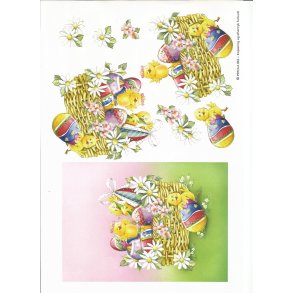 P�ske kyllinger i kurv