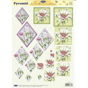 Firkantet/ trekantet blomster