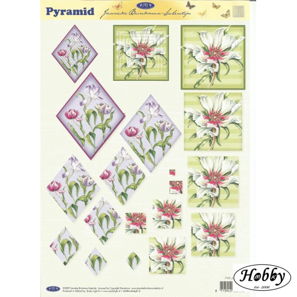 Firkantet/ trekantet blomster