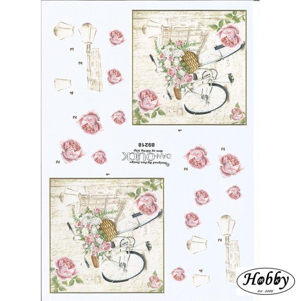 Cykel med blomster