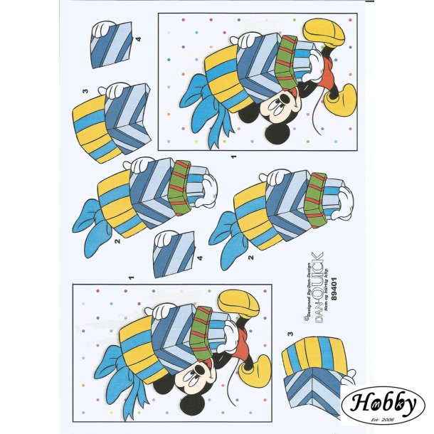 3D Mickey med gaver