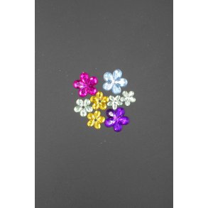 Plast blomster i farver