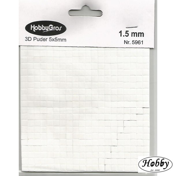 3D puder 1,5 mm