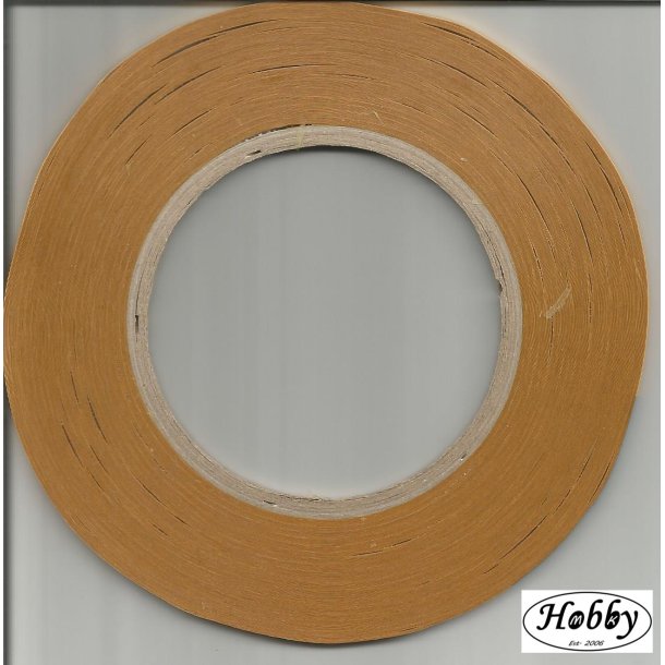Brun dobblet tape 3 mm