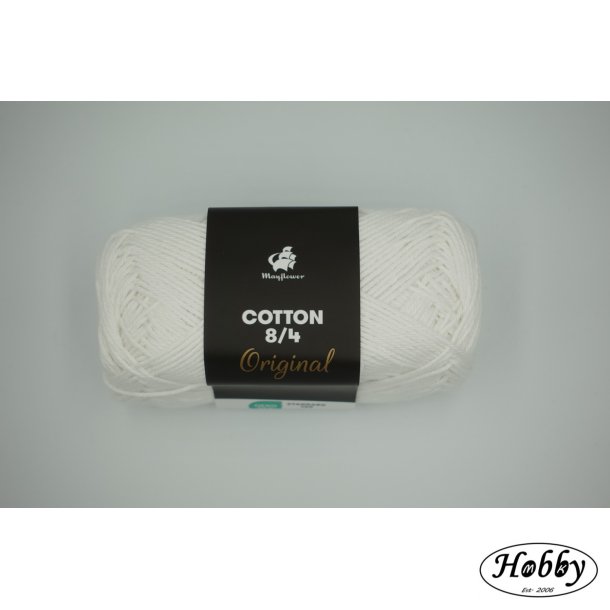 Mayflower Original Bomuldsgarn �ko tex 8/4 Hvid
