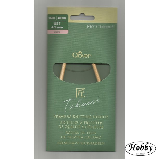 Clover rundpind Bambus 40cm str 4,5 pro takumi