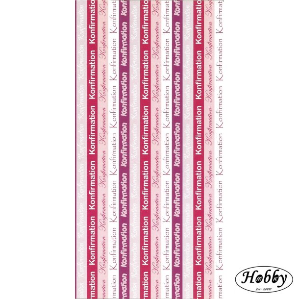 Konfirmation pink og lyserd