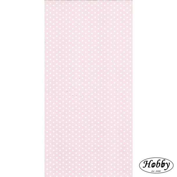 Lysrd med hvide prikker