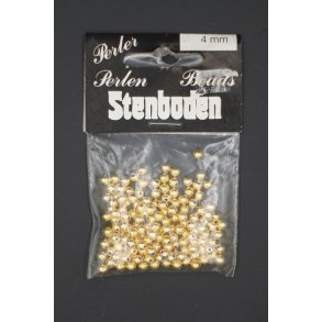 Voks perler guld 4mm