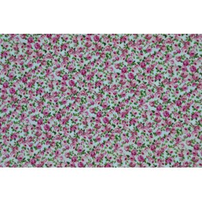 Blomster p hvid bund