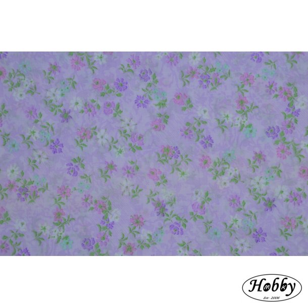 Lyslilla m sm blomst bund