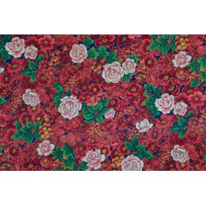 Rd med blomsterer FQ