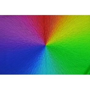 Regnbue farvet