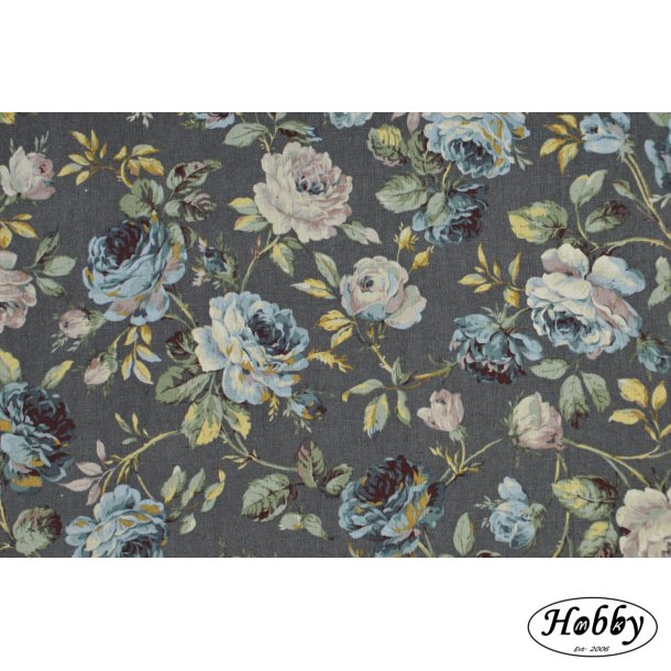 Grn/gr bund m roser kraftig