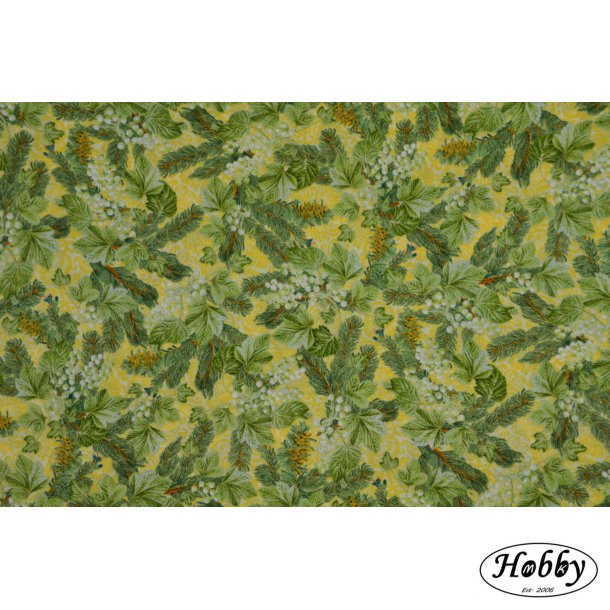 Gul m gran og hvide br