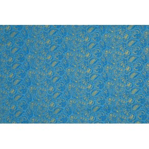 Turkis med guld mnster FQ