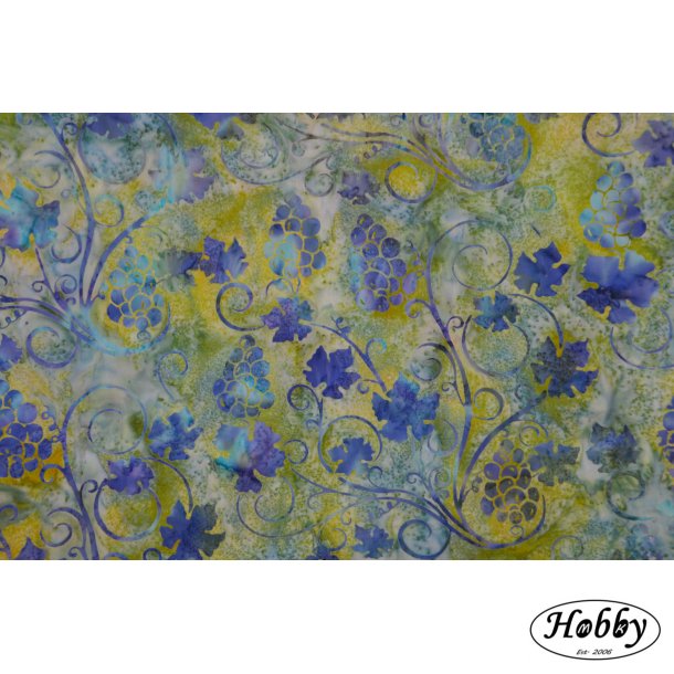 Bali grn med bl blade/br