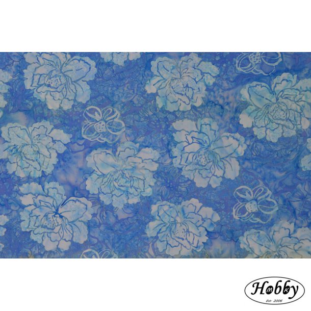 Bali lysebl med blomster