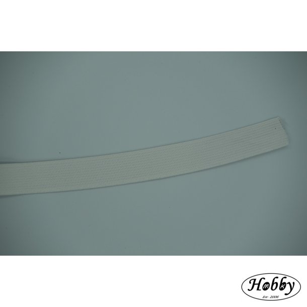 Hvid elastik 20mm